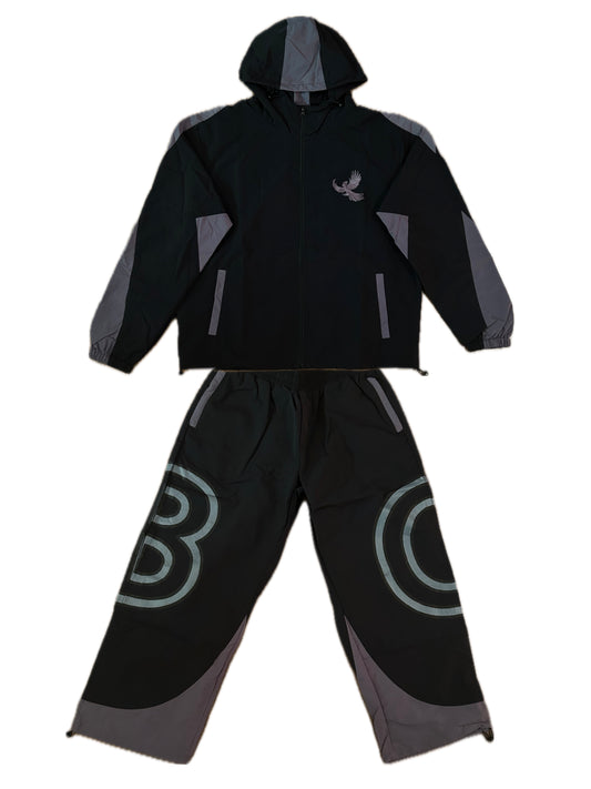 THE REBIRTH TRACKSUIT (BLACK & GREY)