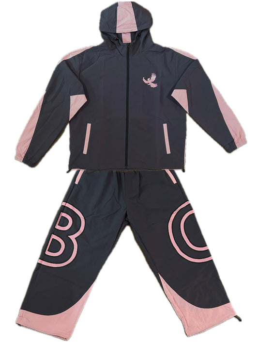 THE REBIRTH TRACKSUIT FULL SET (GREY & PINK)