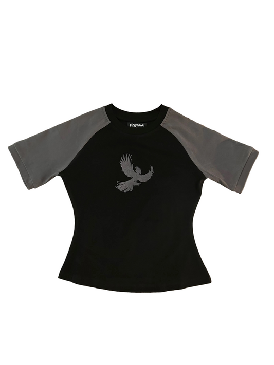 BUDGECHINNO BABY TEE (BLACK & GREY)